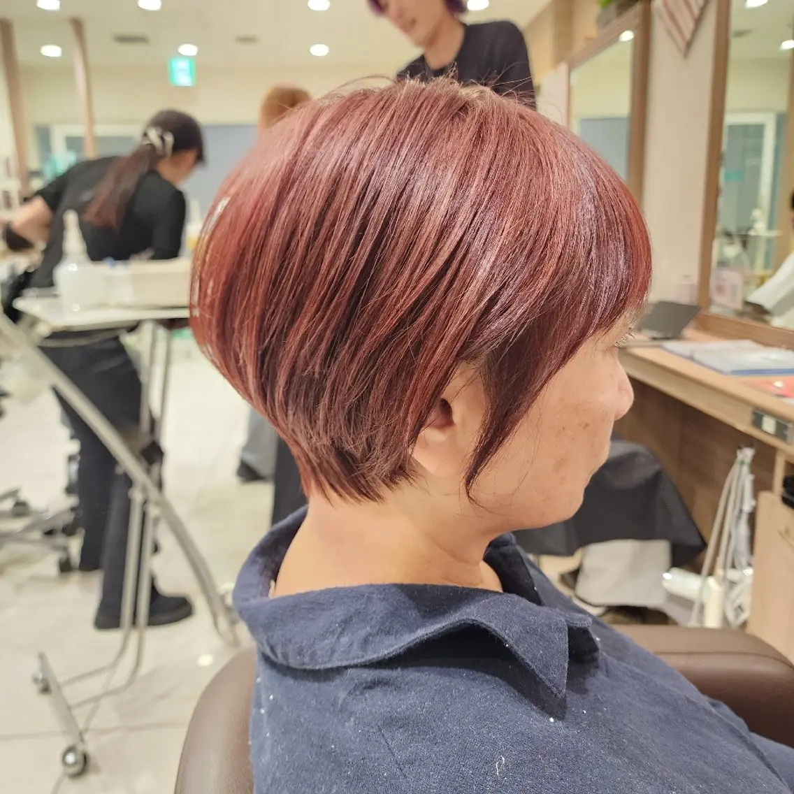 ショート カラー 丸みショート レッドカラー 髪質改善 ショートヘア カラー特化🔥中村 和貴<Ash津田沼>のヘアスタイル