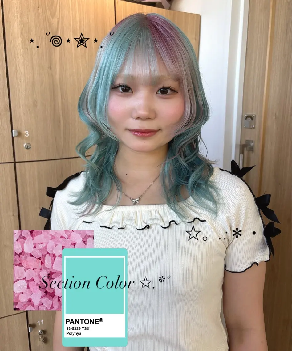 セミロング vince gio 彩織のヘアスタイル