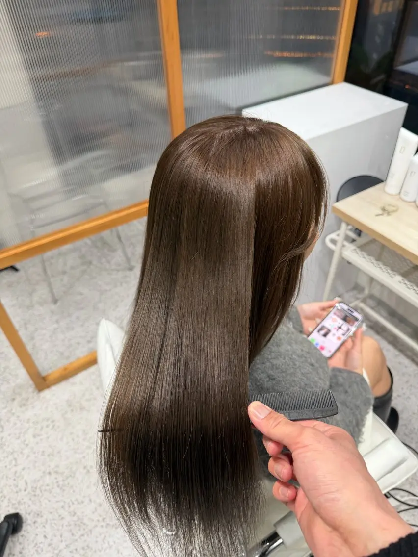 premium髪質改善+カット+ケアカラーの写真