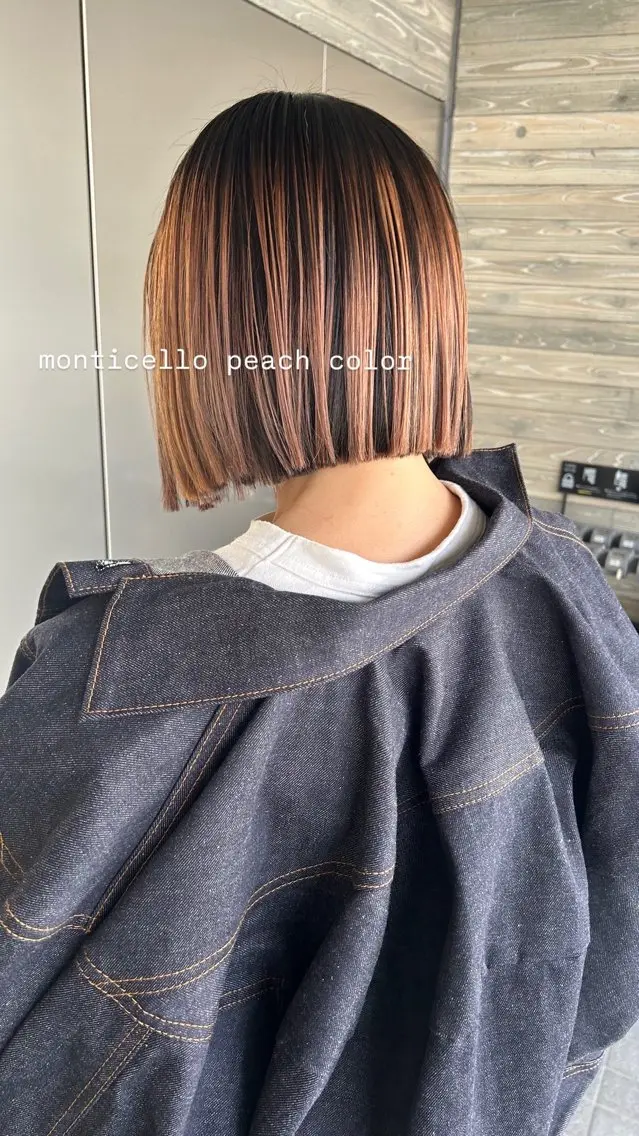 人気No1✨平日限定‼︎ボブカット+カラー+ナノスチームトリートメント🫧の写真