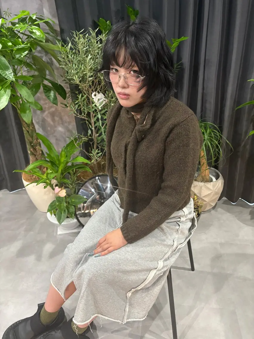ショート カラー ブリーチ ケアブリーチ ダブルカラー ブリーチなしカラー エクステ カット ヘアカラー トリートメント nameless髪質 改善ブリーチ心斎橋のヘアスタイル
