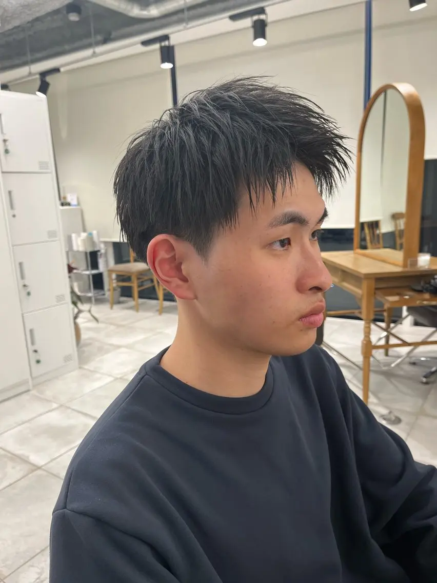 ショート パーマ メンズ 🏆メンズヘア特化 🥇代表りんぺーのヘアスタイル