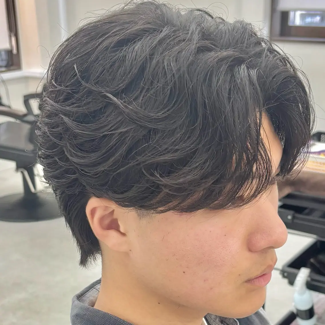 パーマ メンズ メンズパーマ カット パーマ SOYON船橋店 西澤元気のヘアスタイル