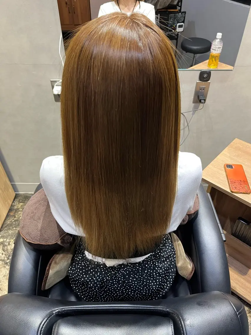 縮毛矯正 トリートメント 透明感カラー/パーマ 🌀アオノのヘアスタイル
