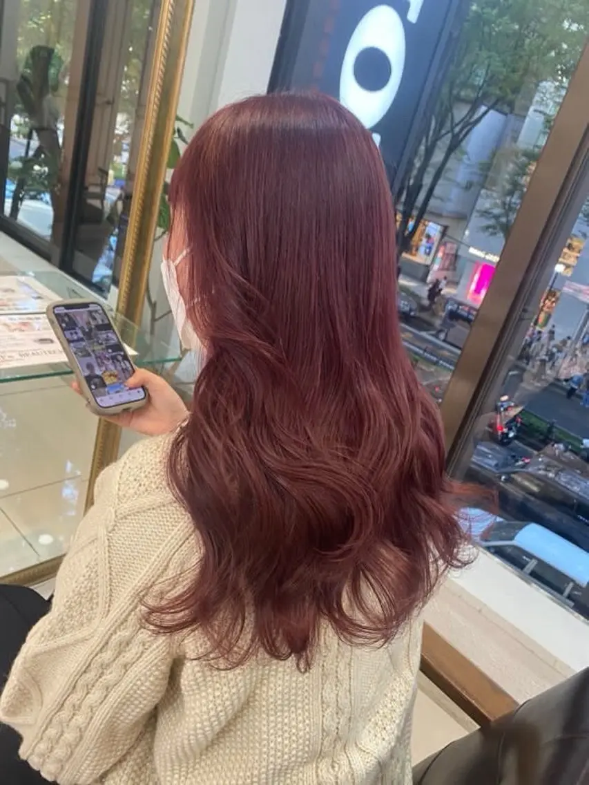 セミロング ヘアカラー トリートメント 縮毛・髪質改善🩰 mai🐰ྀི🤍のヘアスタイル