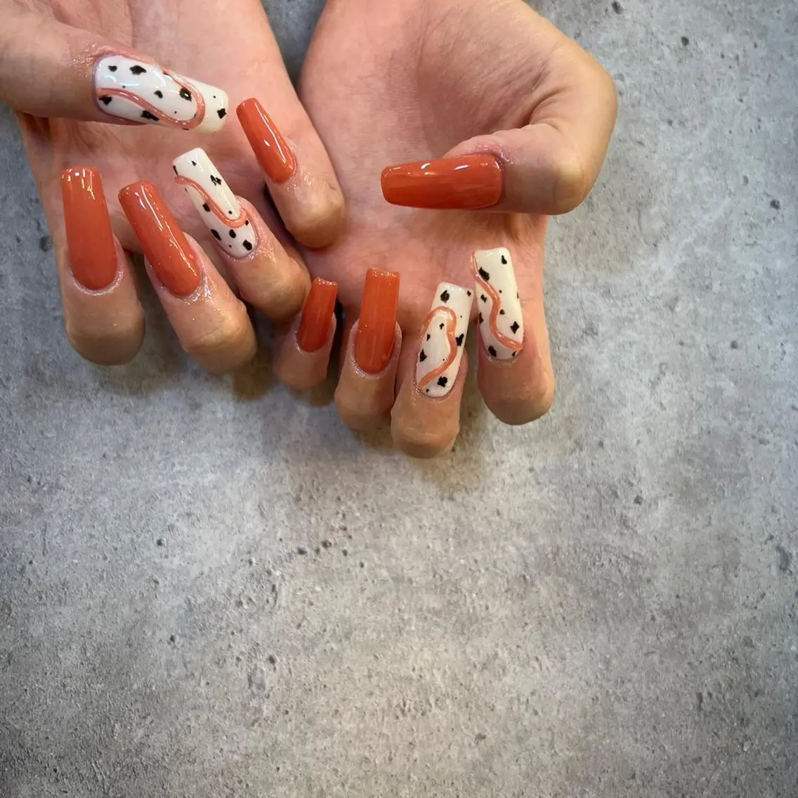 ネイル ロングネイル ハンドネイル NAIL Alaia 𓇼のネイルデザイン