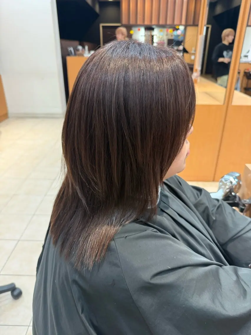 ミディアム カラー ヘアカラー ヘッドスパ DECOR おりん丸。のヘアスタイル