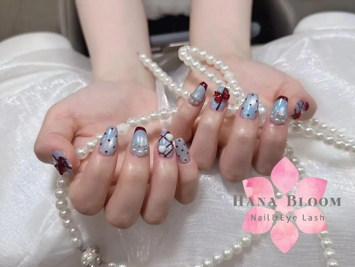 ネイル 長さ出し フットネイル 韓国ネイル マグネットネイル 持ち込み ハンドネイル ハンドケア Hana Bloom Nail 渋谷道玄坂のネイルデザイン