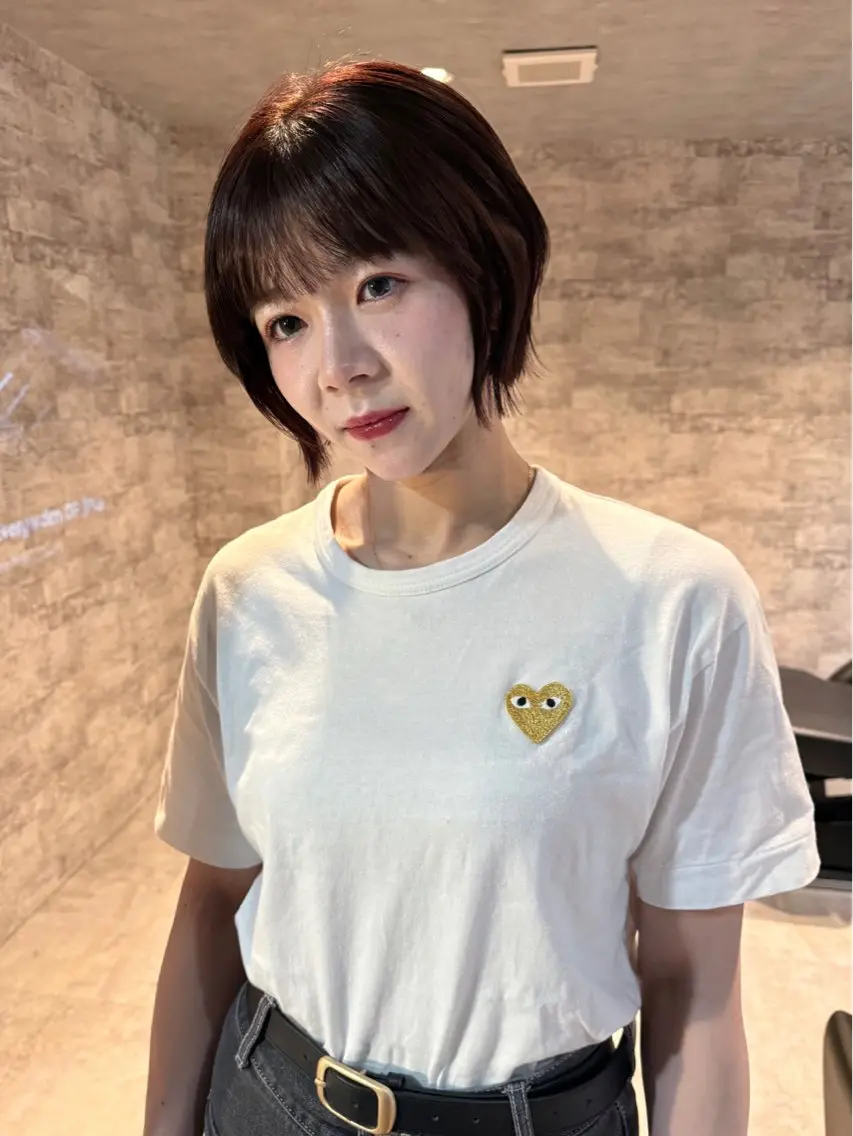 ショート カラー パーマ カット ヘアカラー 縮毛矯正 トリートメント mai / linoah˚✧のヘアスタイル