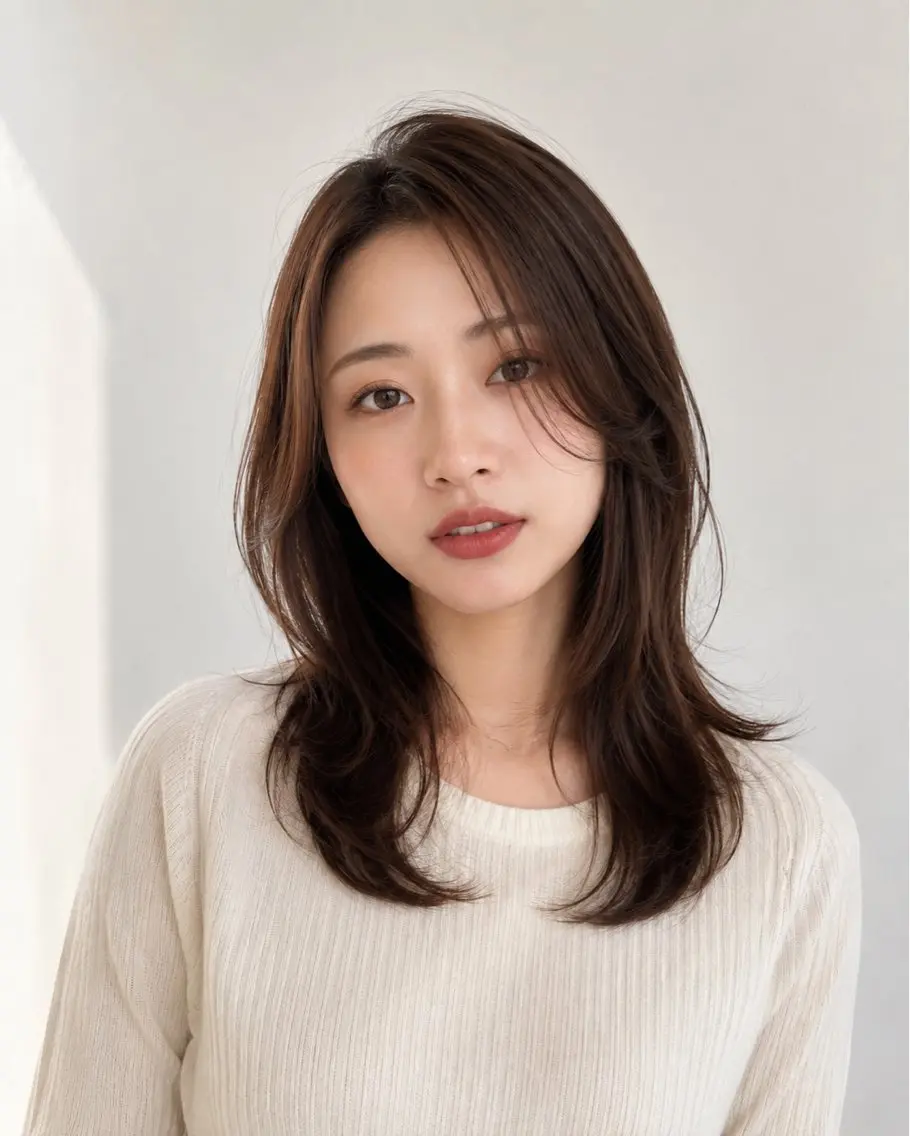 セミロング カラー カット ヘアカラー トリートメント ヘッドスパ "オトナ髪”/ LAKA TOCCAのヘアスタイル