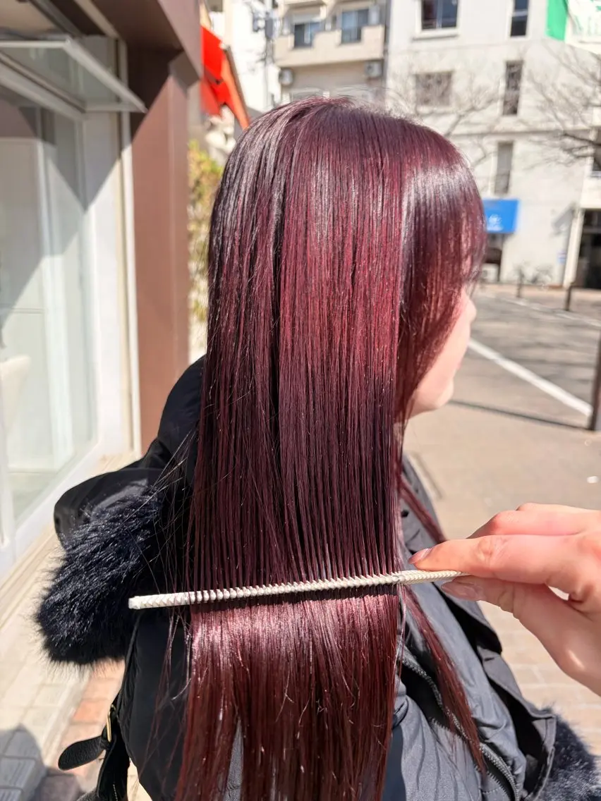 ロング レイヤー/透けカラー ✨KANAのヘアスタイル