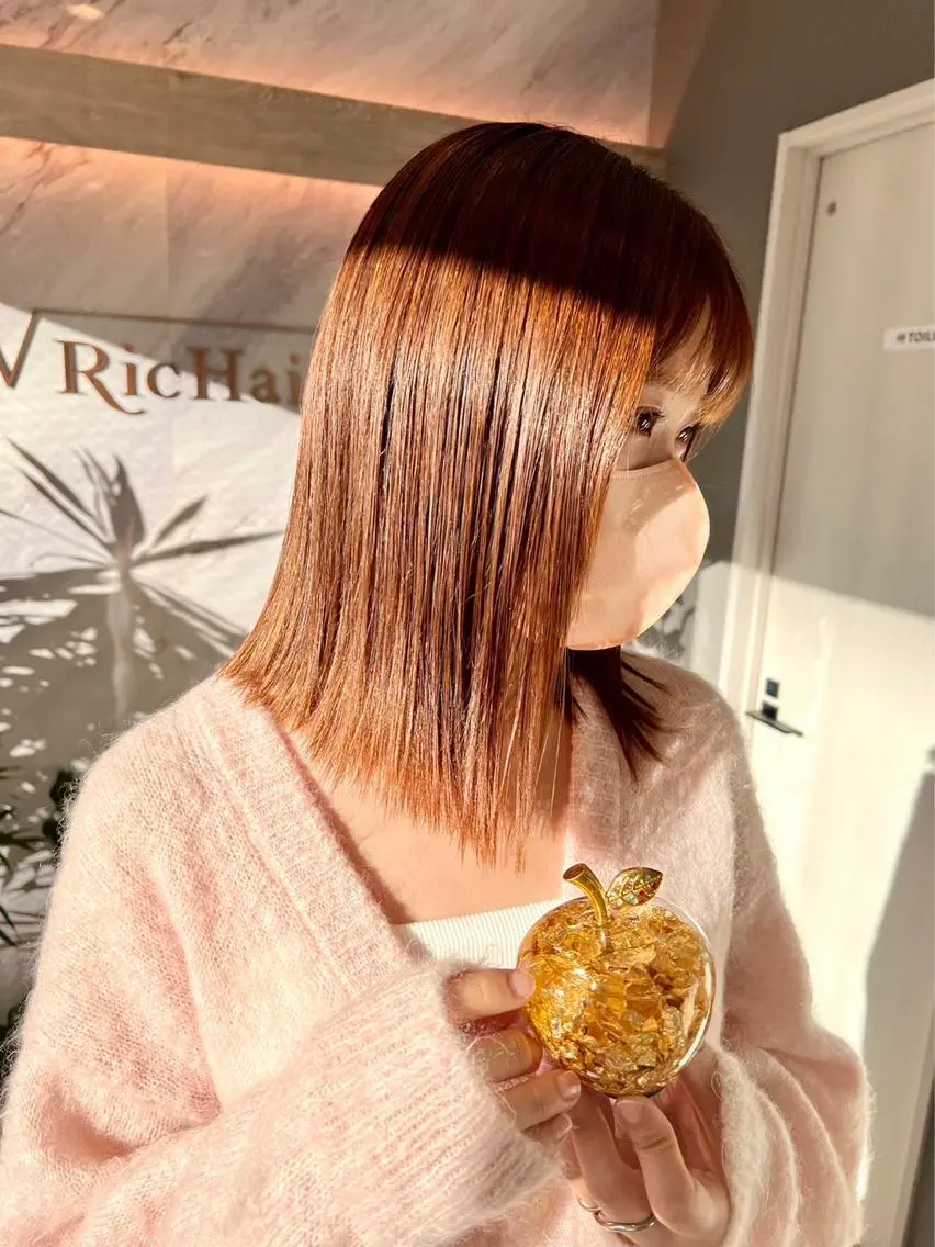 お悩み解決カット&艶カラー🌟巻き仕上げサービス💓9900円→今だけ6600円🉐の写真