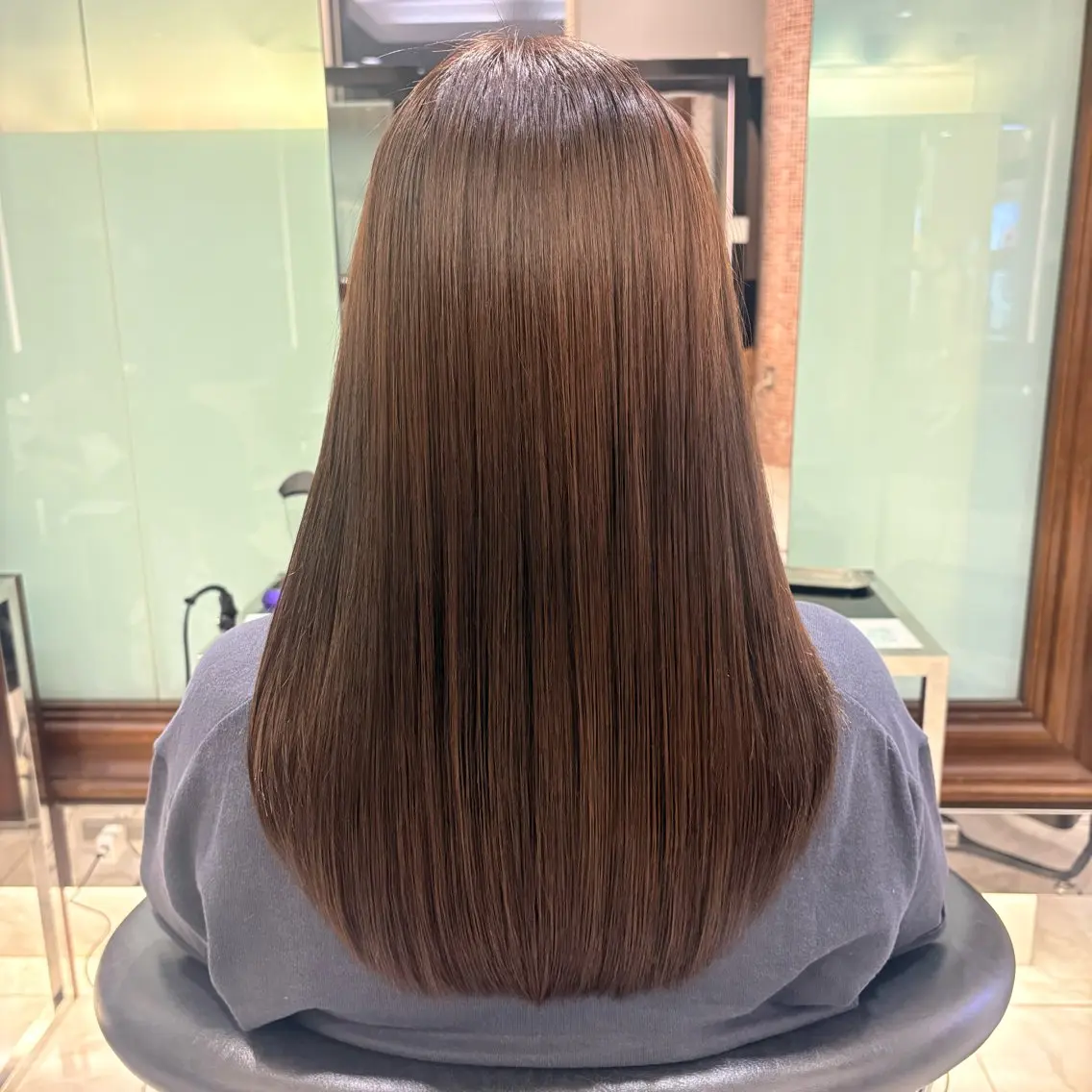 セミロング カラー セミロングパーマ 透明感カラー ヘアカラー 銀座/カラー/ aimi🧚🏻のヘアスタイル