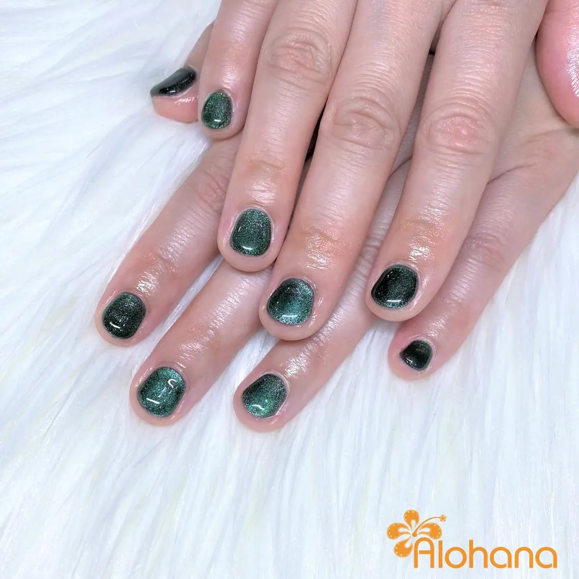 ネイル マグネットネイル ハンドネイル Alohana Minaのネイルデザイン
