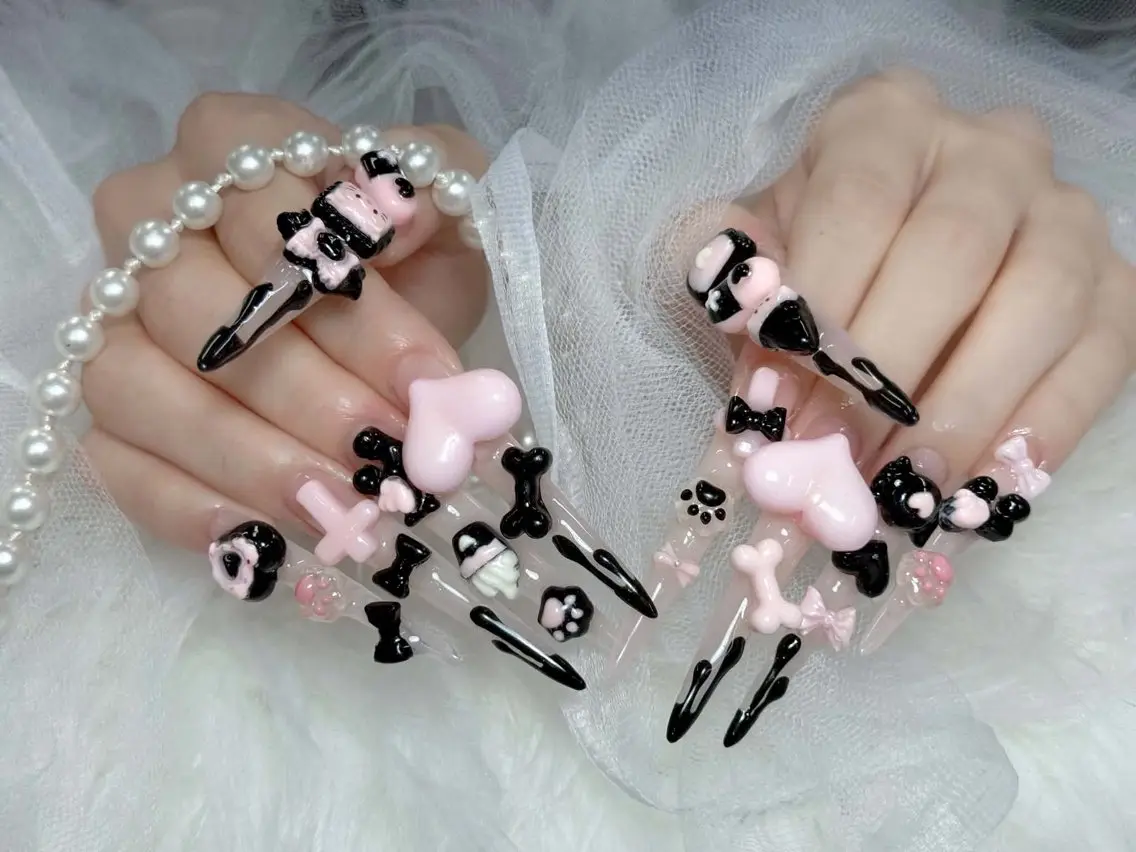 ネイル ブルー ジェルネイル ガーリー グラデーション グリーン ハンドネイル Rin Nail 新大久保店のネイルデザイン