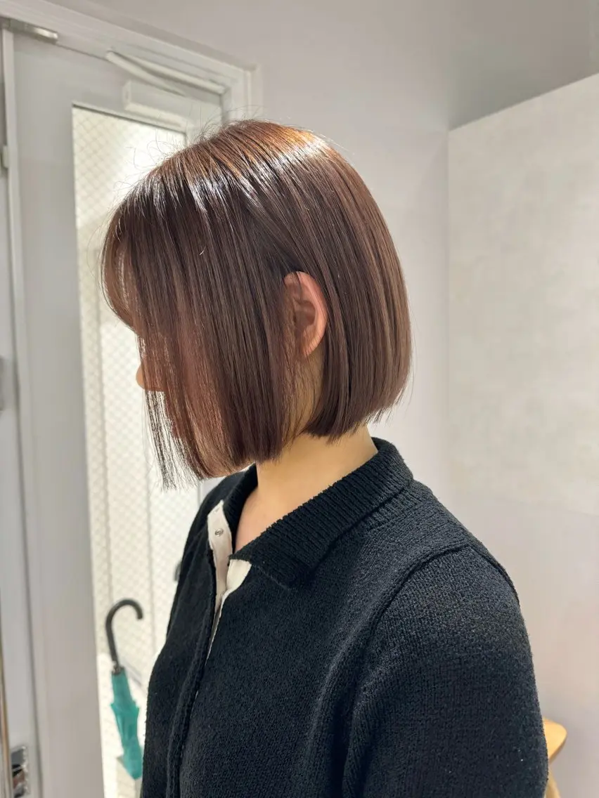ショート カラー ベージュカラー ブリーチ ダブルカラー ラベンダーカラー ラベンダーベージュ 透明感カラー✴︎ SAYAKAのヘアスタイル