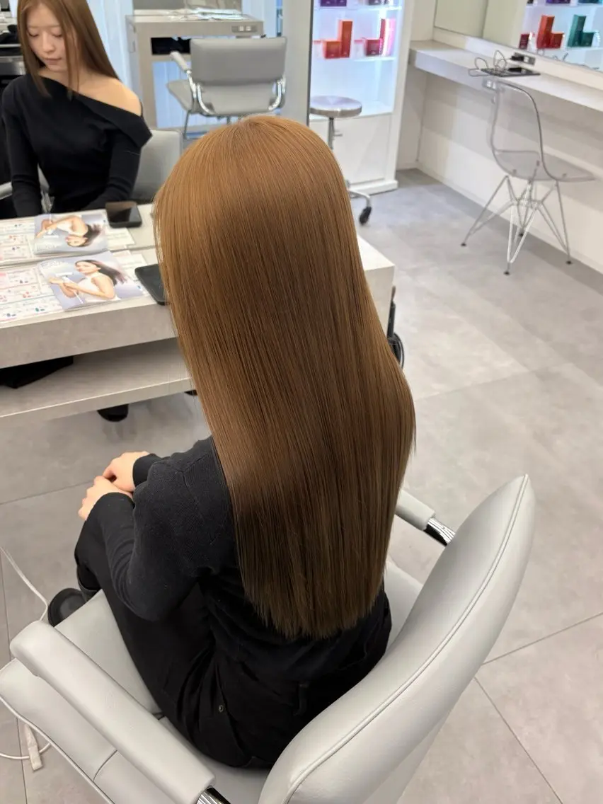 ロング カラー カット ヘアカラー 🍀透明感ナチュラル カラー🍀じゅんのヘアスタイル
