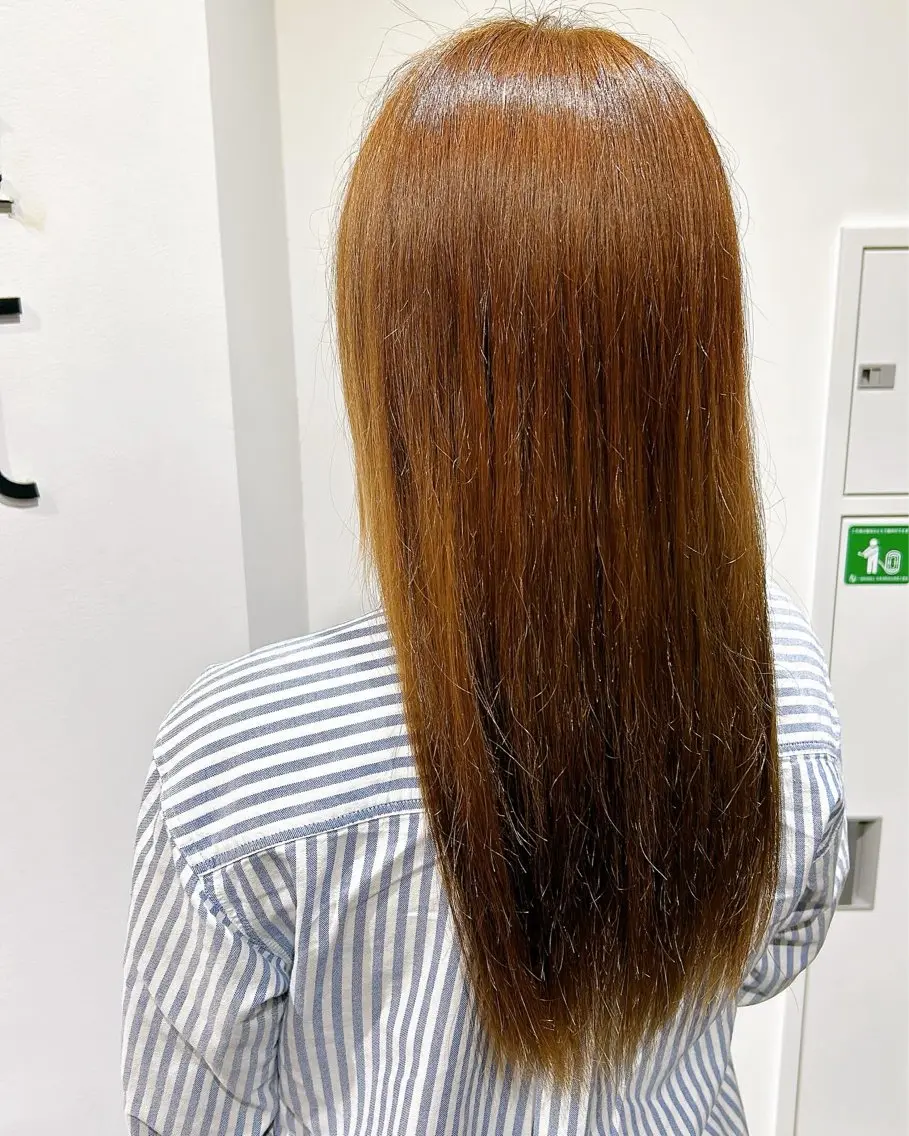 ロング カラー ブラウンカラー Lenahc かめのヘアスタイル