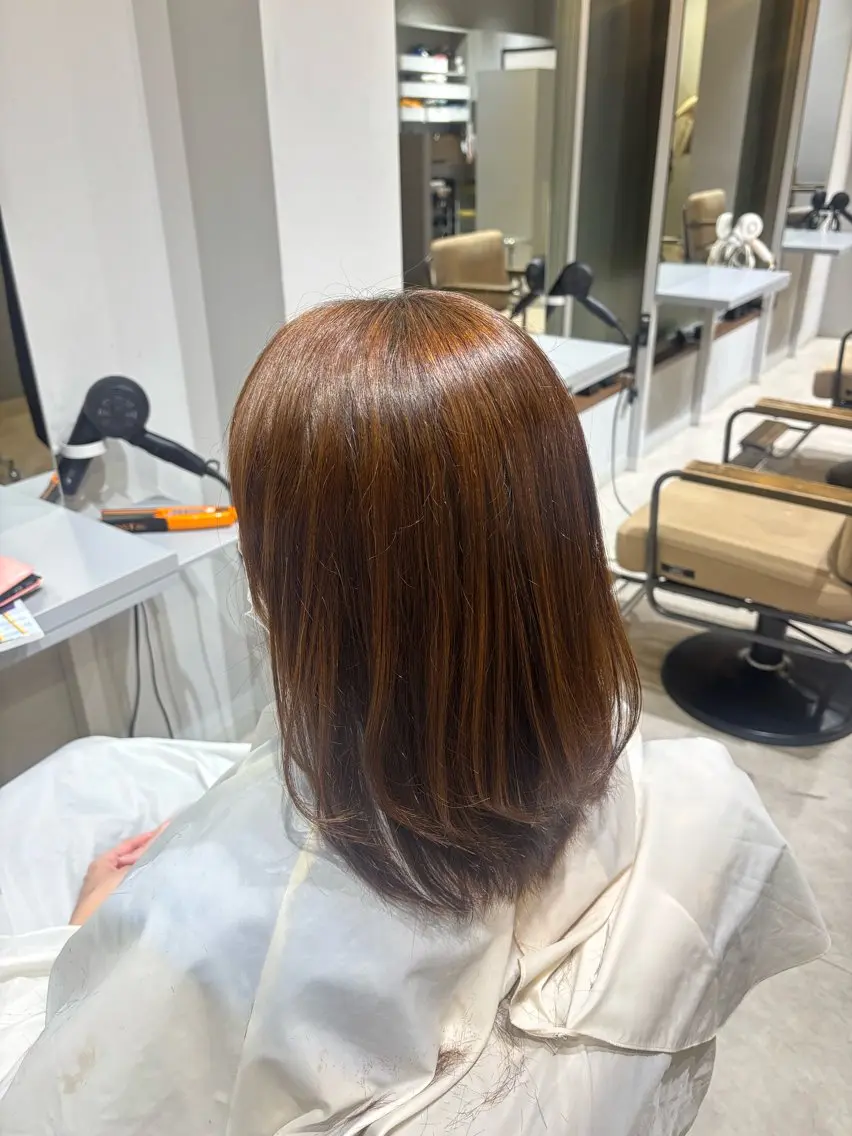ミディアム 加賀 心花のヘアスタイル
