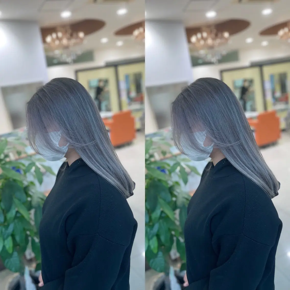 ミディアム ヘアカラー トリートメント Y Uのヘアスタイル