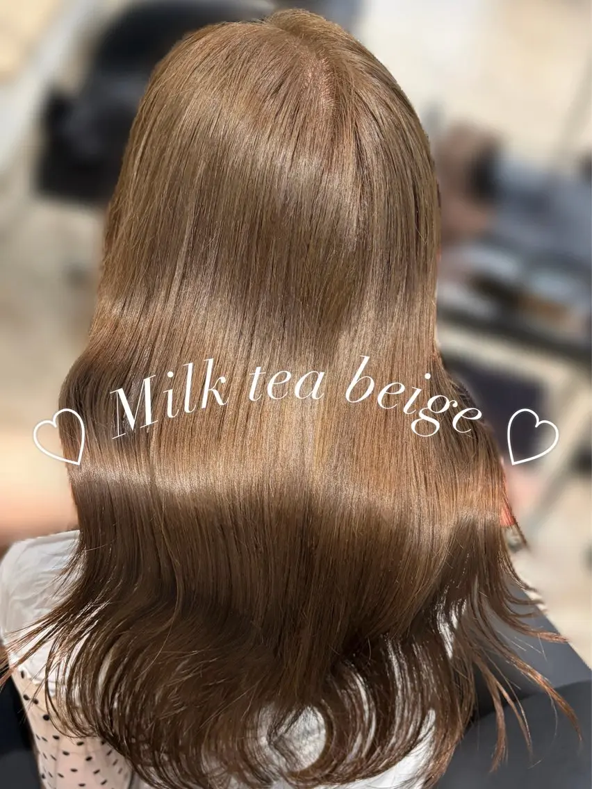 セミロング カラー ブリーチ 透明感カラー ダブルカラー ブリーチなしカラー ヘアカラー トリートメント 名駅/sHiHo/透 明感カラー✨🎀/のヘアスタイル