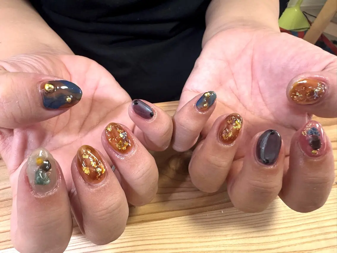 ネイル ニュアンスネイル ハンドネイル tsumeasobi 🪬macoのネイルデザイン