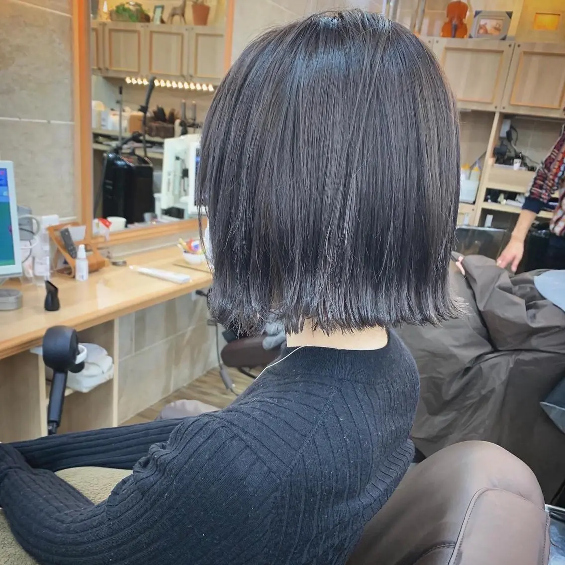 ショート 切りっぱなしボブ ボブ 平尾 拓也のヘアスタイル