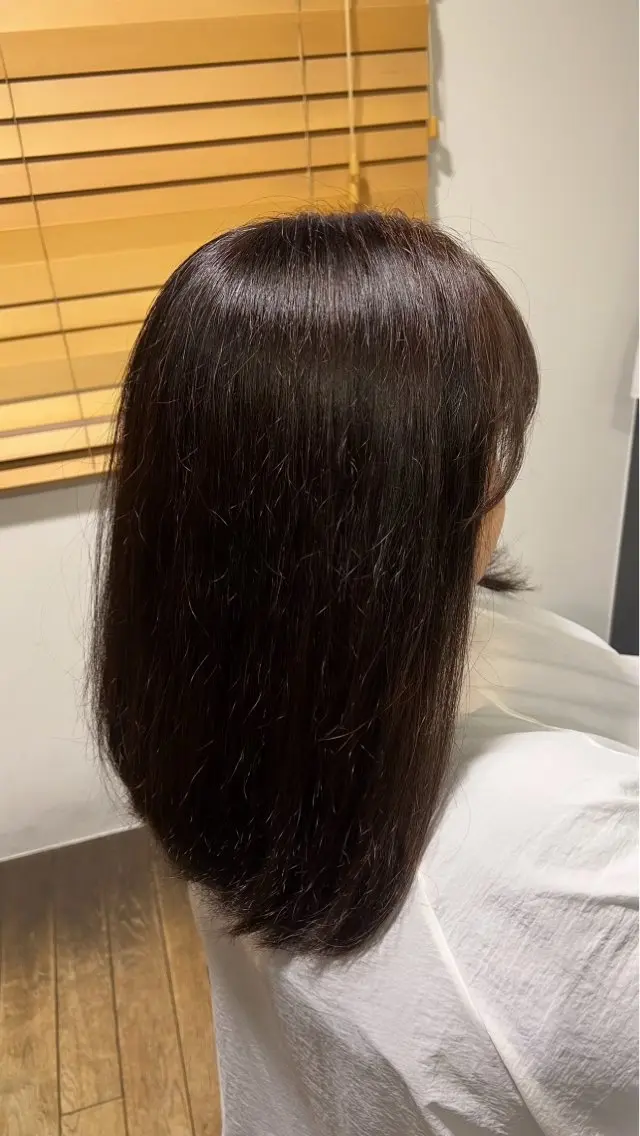 セミロング 南草津/トレンドカラ ー/パーマ　西村美月のヘアスタイル