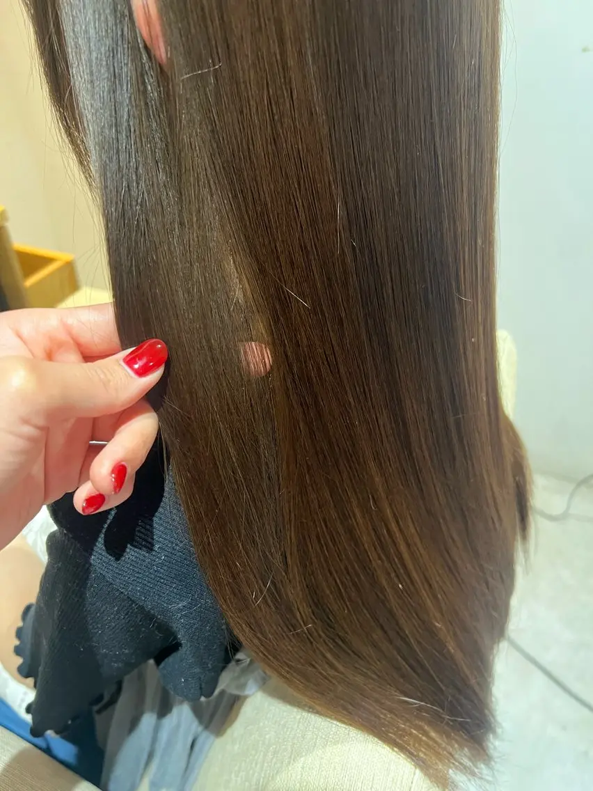 ロング カラー カット ヘアカラー ブルームヘアデザイン かこ。のヘアスタイル