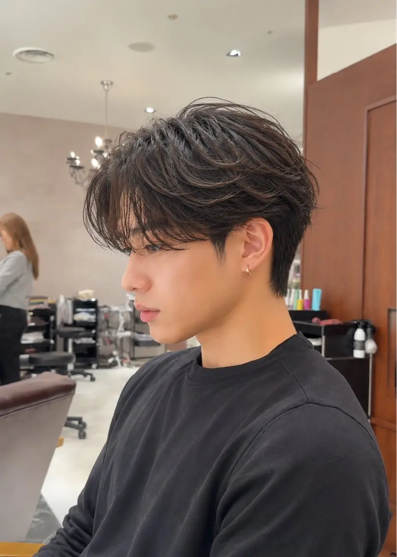 パーマ メンズ メンズパーマ ニュアンスパーマ 吉田 到真のヘアスタイル