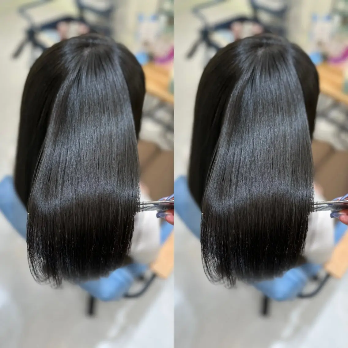 ロング 髪質改善🩵縮毛矯正 代々木/木下のヘアスタイル
