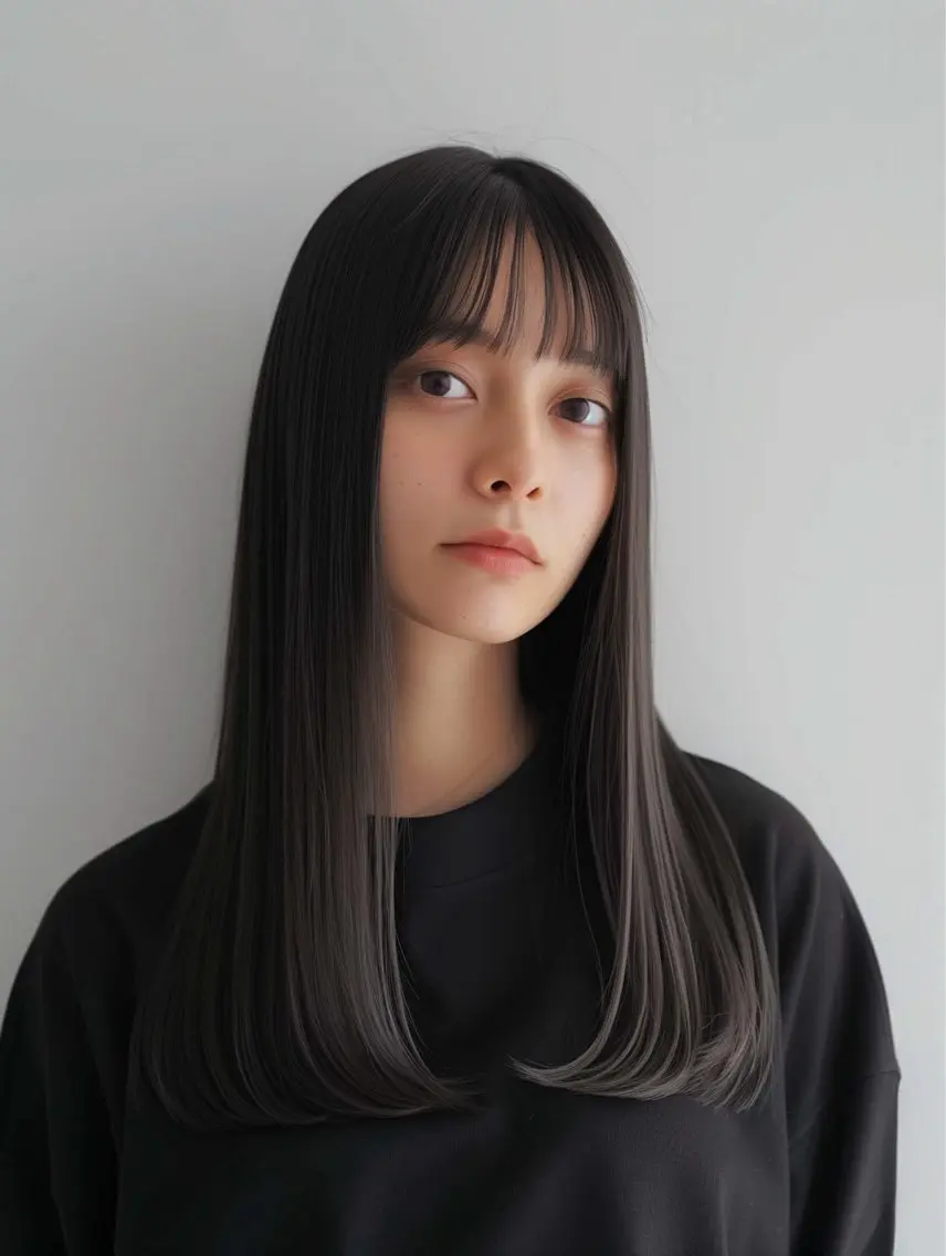 セミロング カラー カット ヘアカラー トリートメント LOOP hairのヘアスタイル