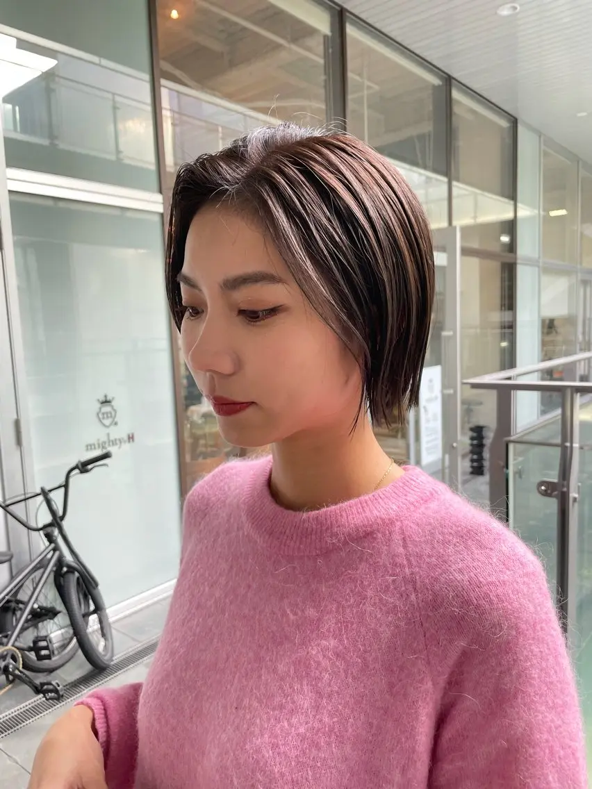 ショート 不破一輝/栄/矢場町 ボブ/レイヤー/艶髪のヘアスタイル
