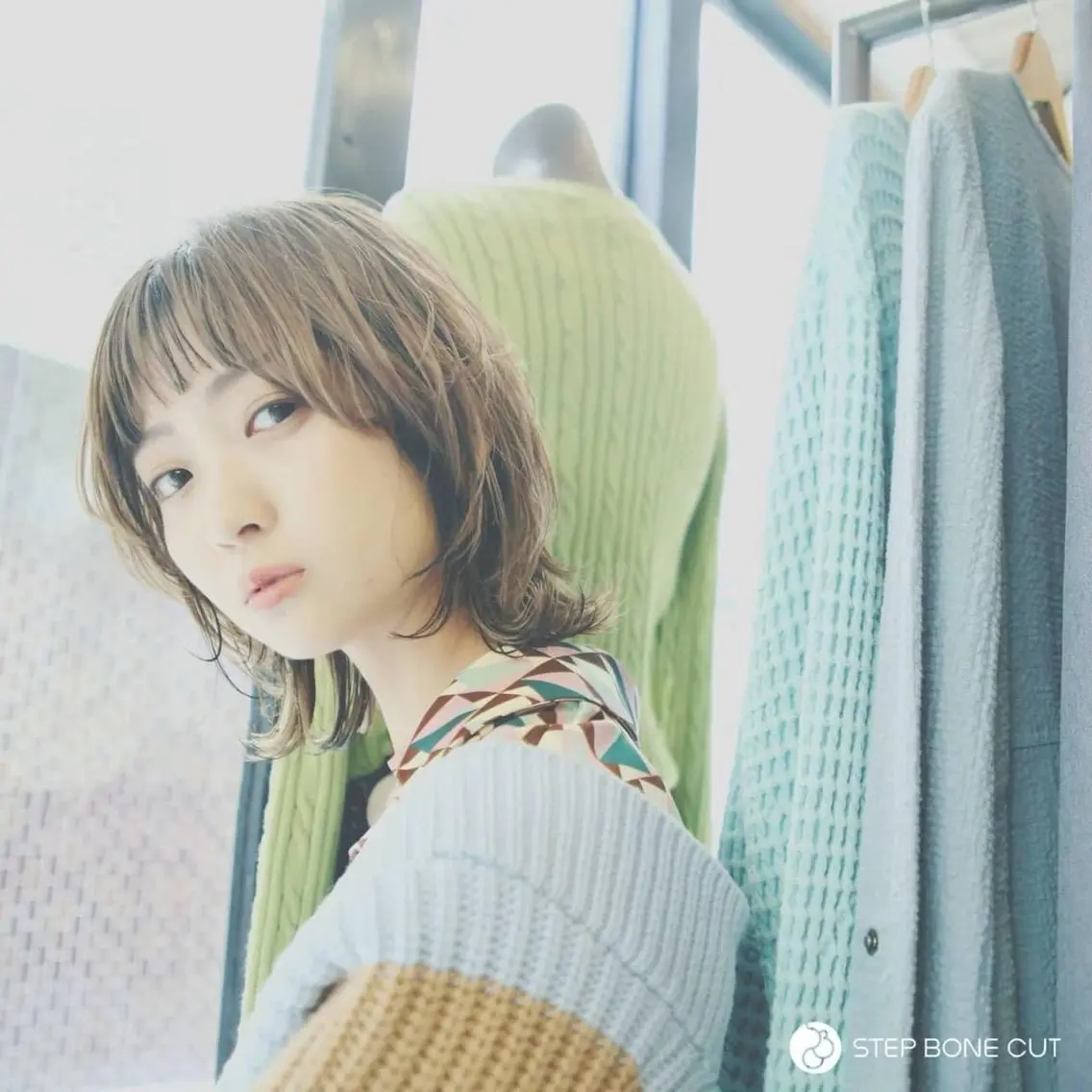 ミディアム ウルフカット ポルタカリーナサロン yukariのヘアスタイル