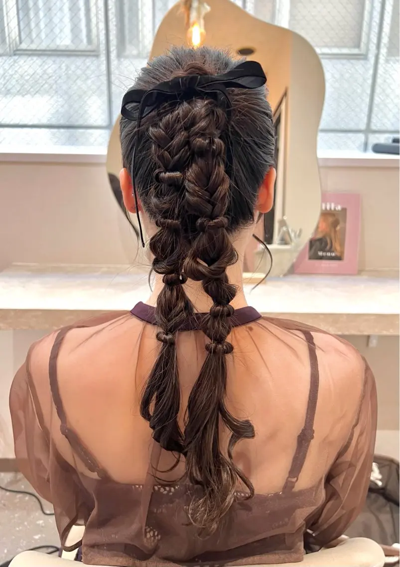 ロング エクステ&ヘアセット Milaのヘアスタイル