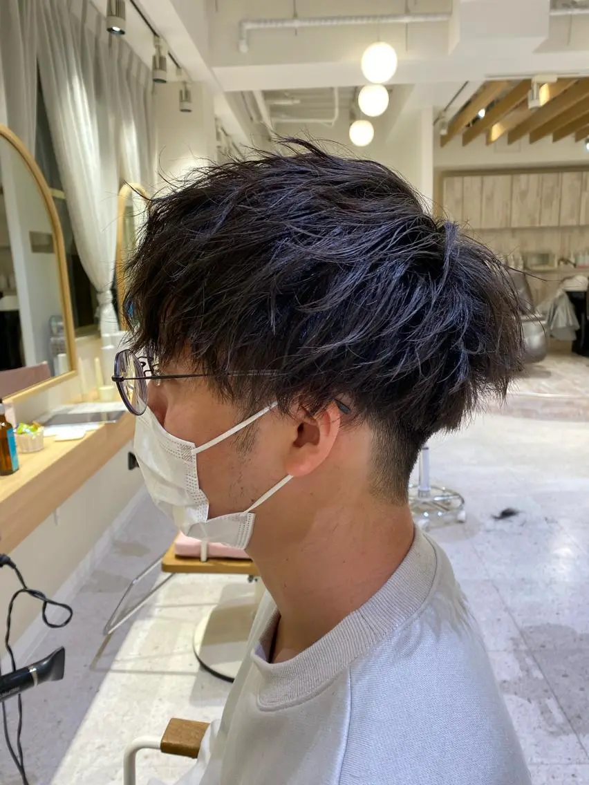 カット+メンズパーマ(ツイスト、スパイラル、波巻き)🌀パーマでセットも楽しくカッコよくさせていただきます👍🏻☆☆の写真
