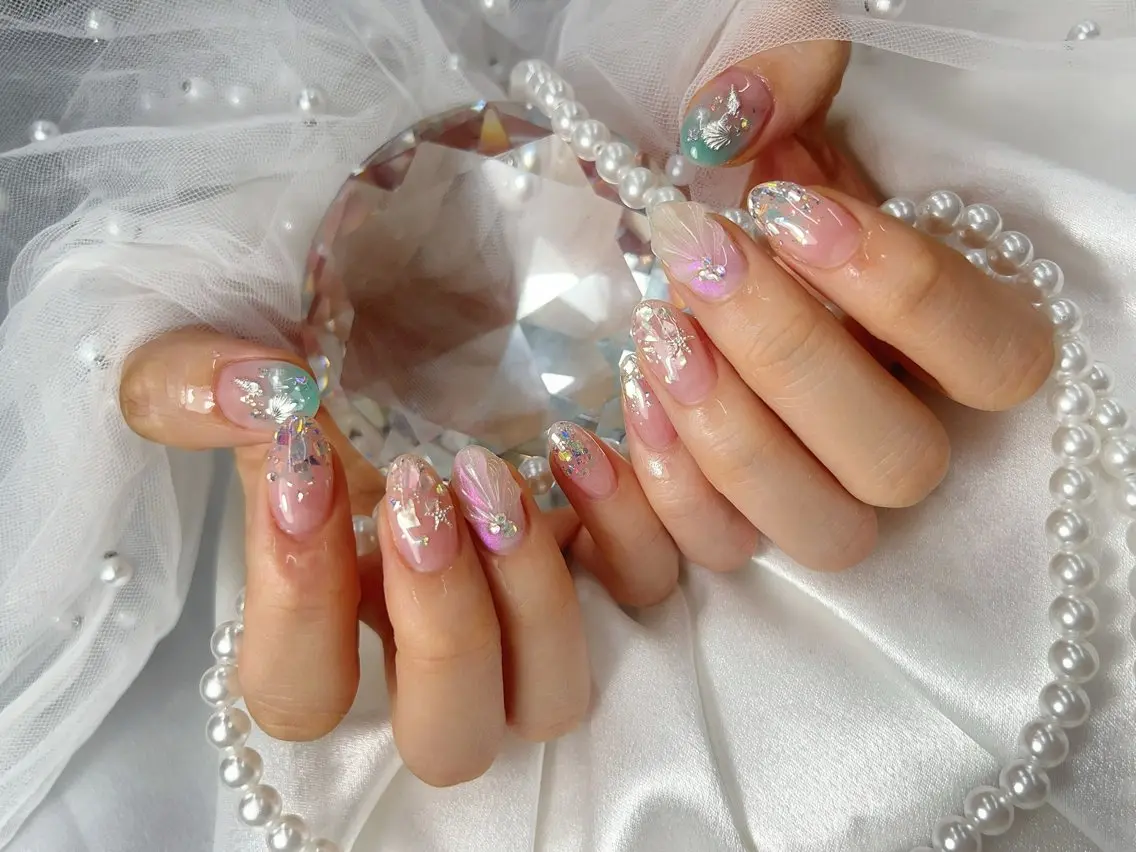 ネイル ハンドネイル bijou nails 蓮のネイルデザイン