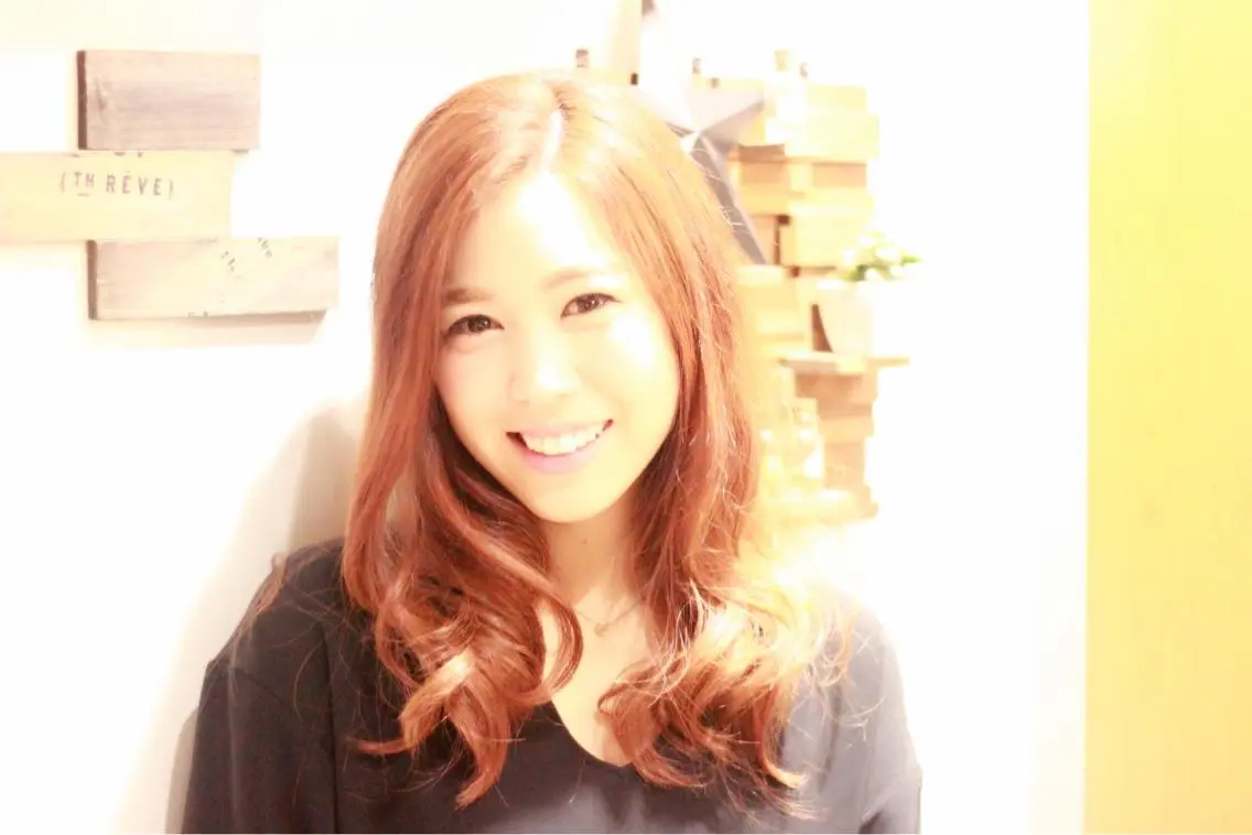 セミロング 代表　しみず としやのヘアスタイル