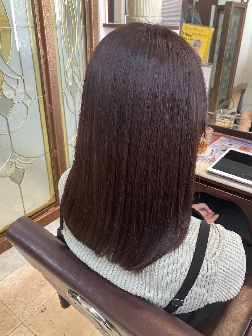セミロング elve水戸 志村葉春のヘアスタイル