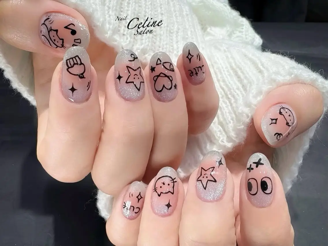 セミロング ハンドネイル Nail Salon Celine柏店のネイルデザイン