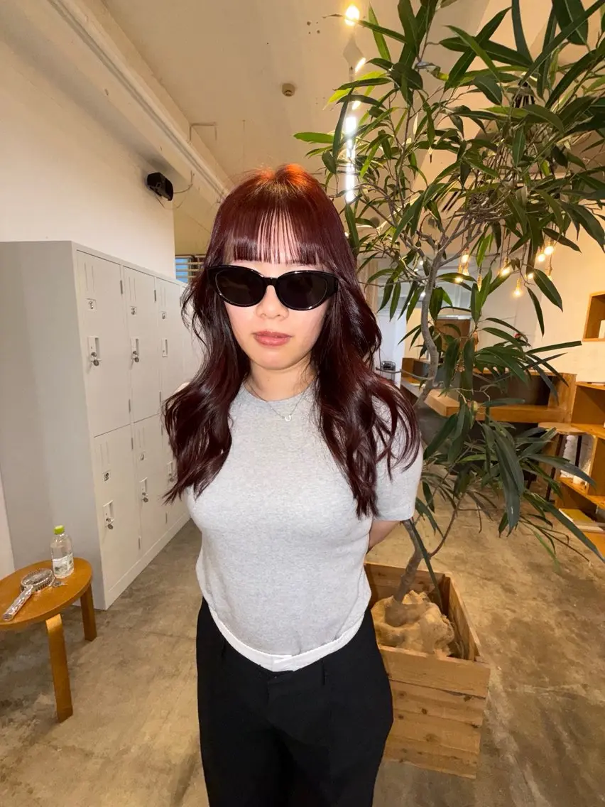 カラー ブリーチ ブリーチなしカラー YURiA レイヤー🫧のヘアスタイル