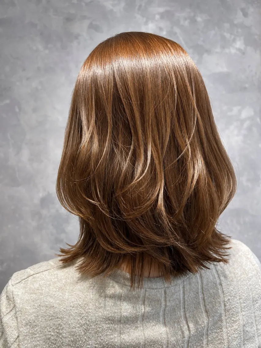 ミディアム ボブレイヤー ボブ レイヤーカット T Akaneのヘアスタイル
