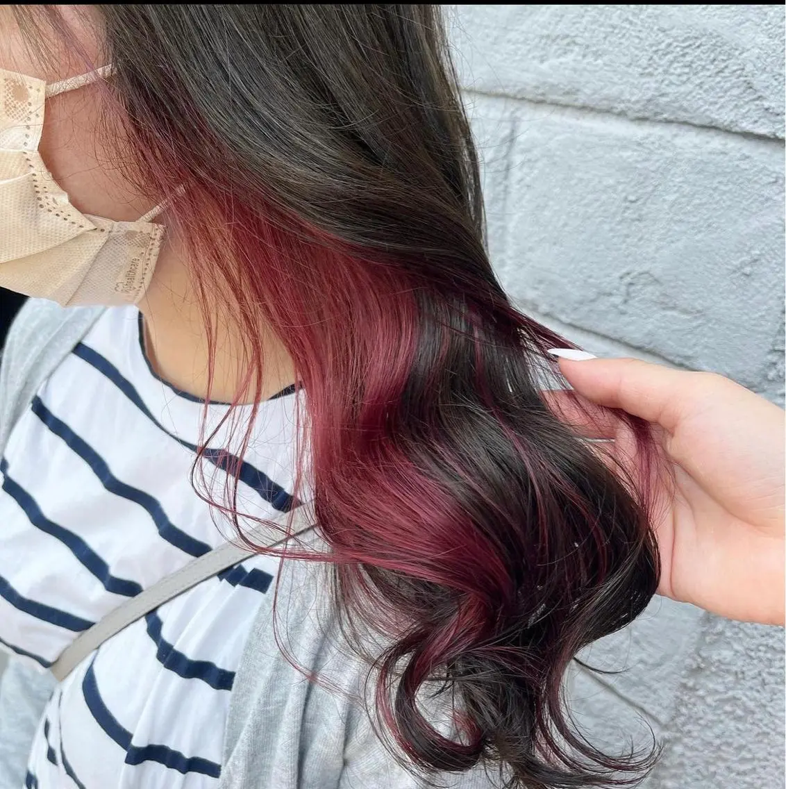 カラー ブリーチ 大賀 チサトのヘアスタイル
