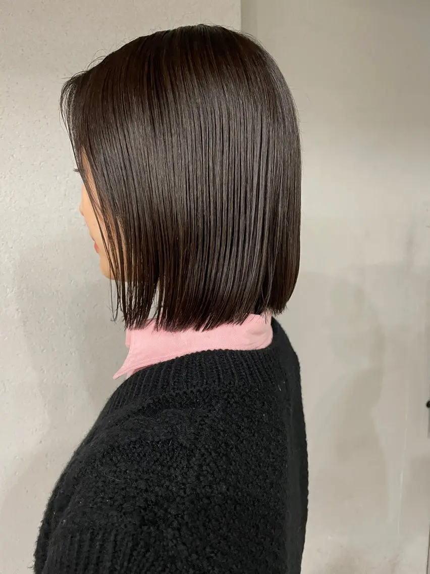 ミディアム カラー カット ヘアカラー トリートメント 表参道🌿赤み消し カラー/チナツのヘアスタイル