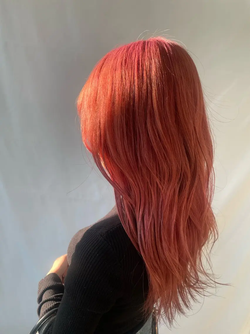 セミロング ヘアカラー SARA古賀店 かすみ🐬🩵のヘアスタイル