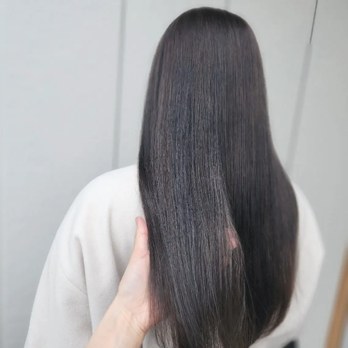 ロング カラー ダークグレー シールエクステ🎀 ホシノ🕒ユウカのヘアスタイル