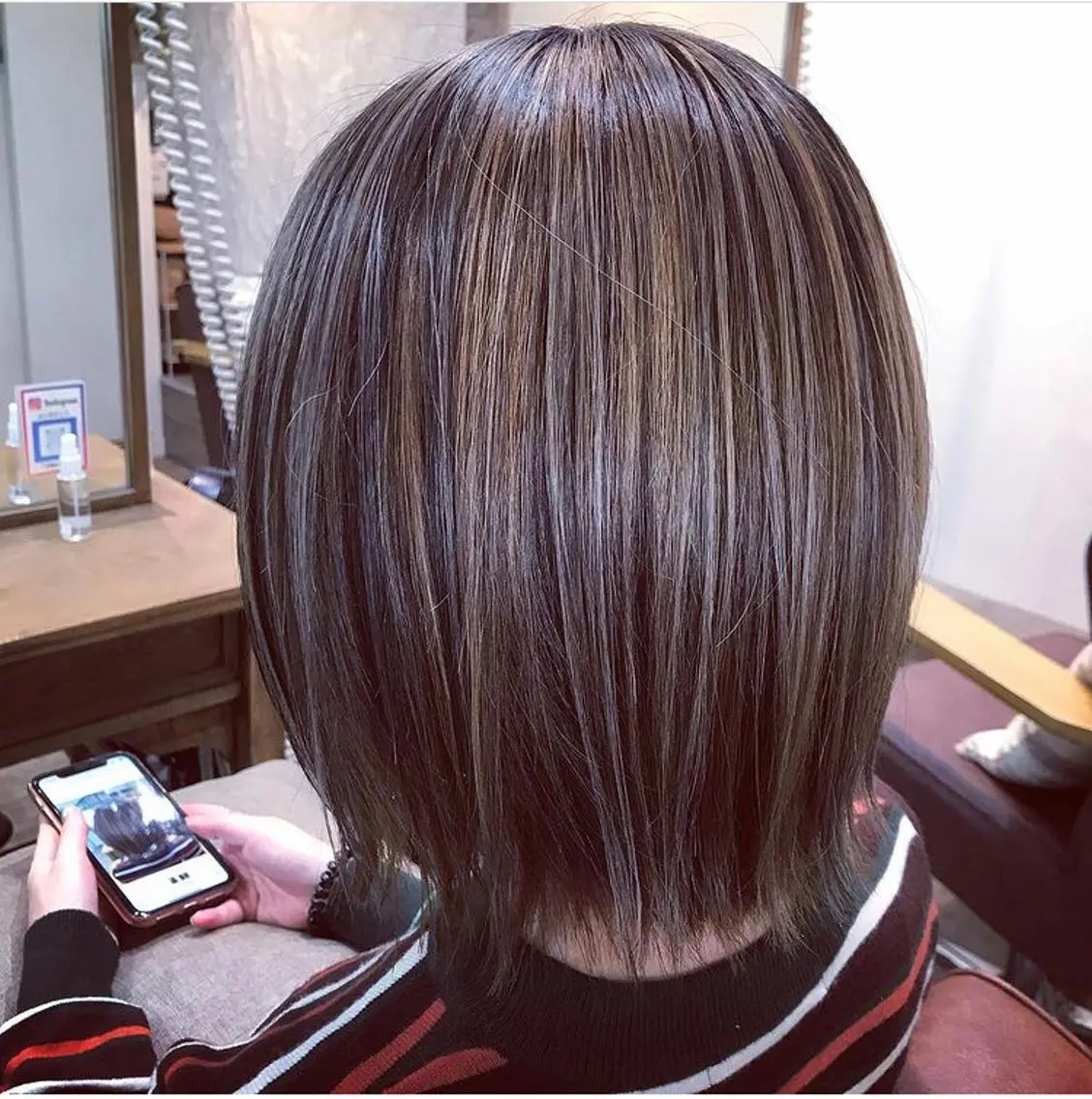 ショート ハイライト 横浜関内髪質改善 re:Magoのヘアスタイル