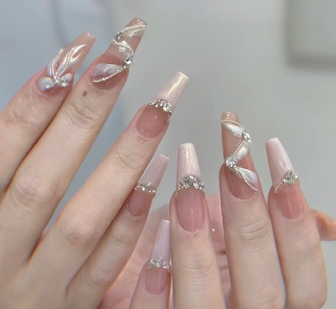 ネイル アートネイル チークネイル フレンチネイル ジェルネイル グリーン YK Beauty Salonのマツエク・マツパデザイン