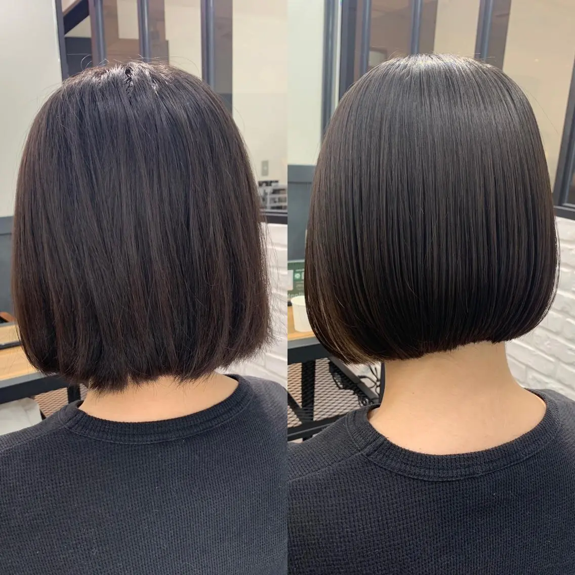 ミディアム カラー パーマ ヘアアレンジ メンズ キッズ ネイル マツエク・マツパ アイブロウ カット 縮毛矯正 レイヤーカット／ 巻ける縮毛矯正のヘアスタイル