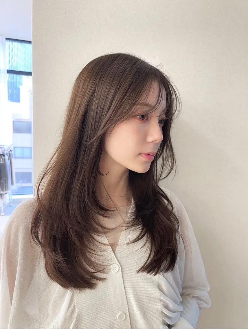 ミディアム カラー ブリーチ ブリーチなしカラー 銀座/透明感カラー/ 髪質改善🌙ヒロトのヘアスタイル